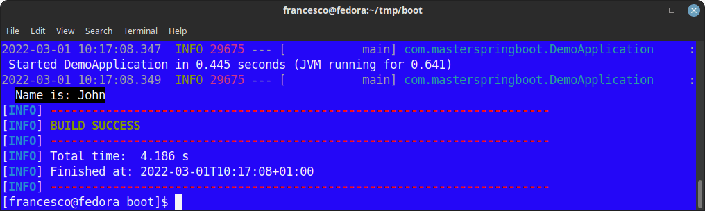 spring boot configuration