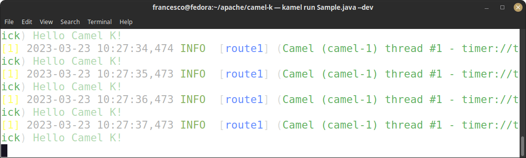 camel k tutorial