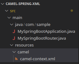 camel spring boot xml java