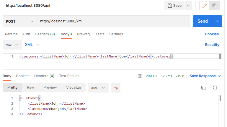 spring boot xml rest controller