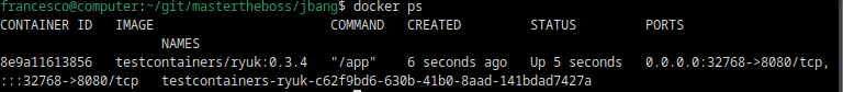 testcontainer example